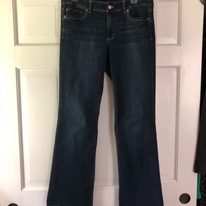 WHBM Flared “boot leg” Jeans